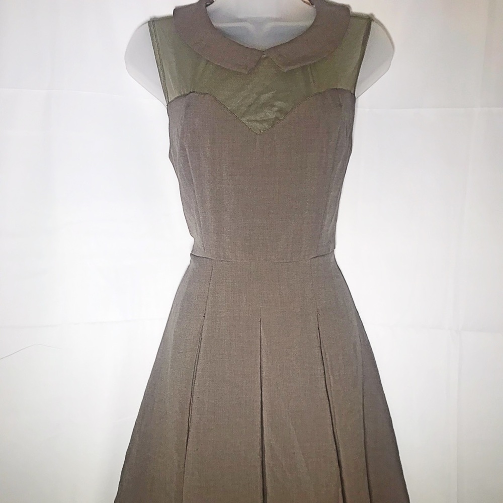 Army Green Skater Dress 👗